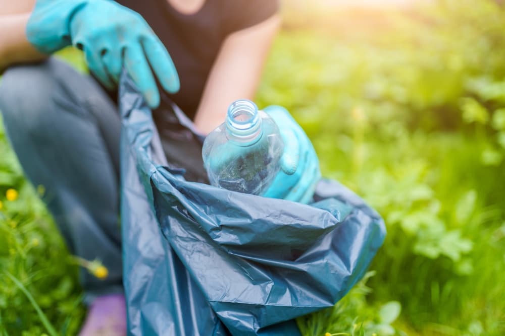 Plastic cleanup in action